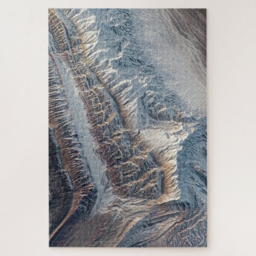 Glaciers mountains in central asia by ISS Jigsaw Puzzle