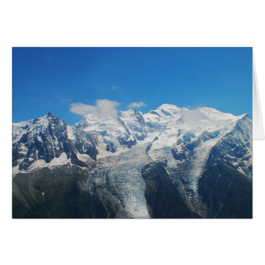 Glaciers on Mont Blanc Cards (Front Horizontal)