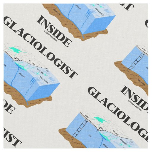 Glaciologist Inside Glacier Earth Science Fabric