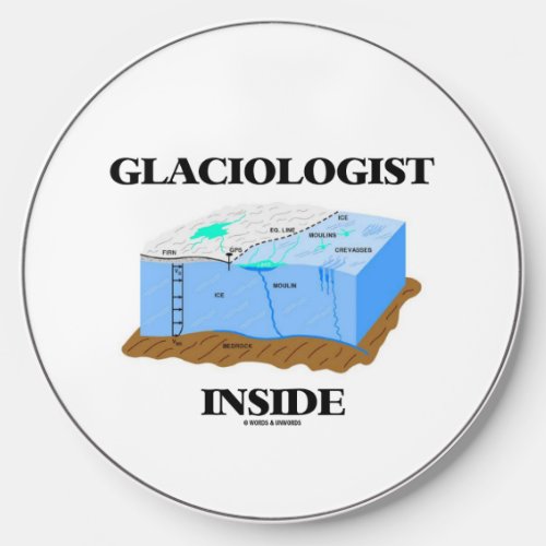Glaciologist Inside Glacier Earth Science Wireless Charger