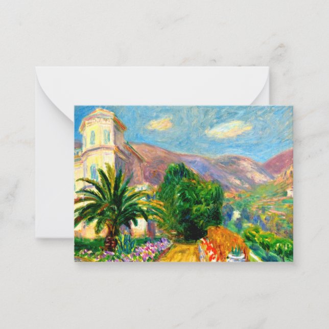 Glackens - Path to Villa Les Pivoines Note Card (Front)