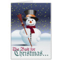 Glad Christmas Greeting Card