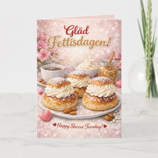 Gläd Fettisdagen Shrove Tuesday Personalized  Card