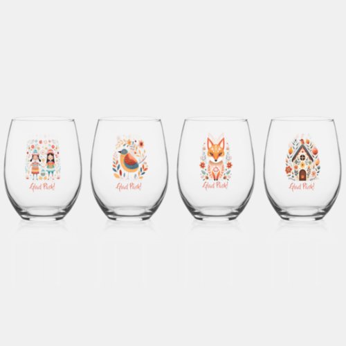 Glad Psk Scandinavian Designs Stemless Wine Glass