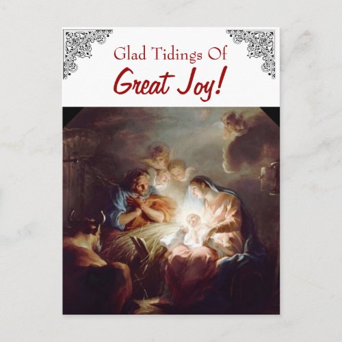 Glad Tidings of Great Joy Custom Postcard