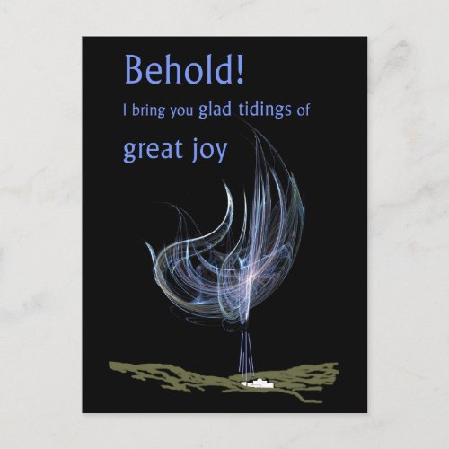 Glad Tidings of Great Joy Holiday Postcard