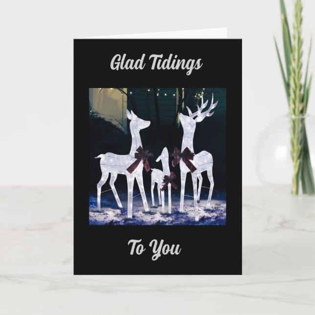 GLAD TIDINGS TO YOU AT CHRISTMAS CARD (Front)