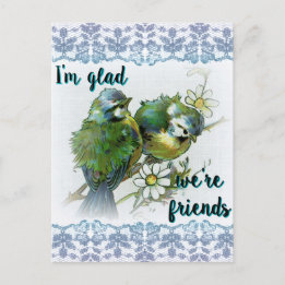 Glad We're Friends Postcard