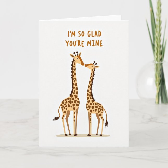 Glad Youre Mine Animals Card (Front)