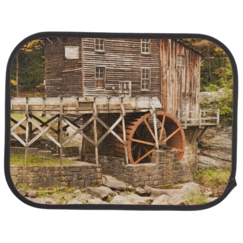 Glade Creek Grist Mill Babcock State Park 2 Car Floor Mat