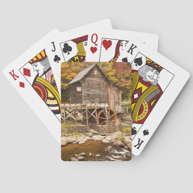 Glade Creek Grist Mill, Babcock State Park, 2 Poker Cards (Back)