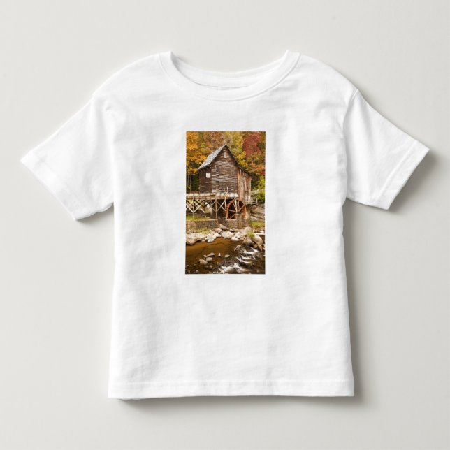 Glade Creek Grist Mill, Babcock State Park, 2 Toddler T-shirt (Front)