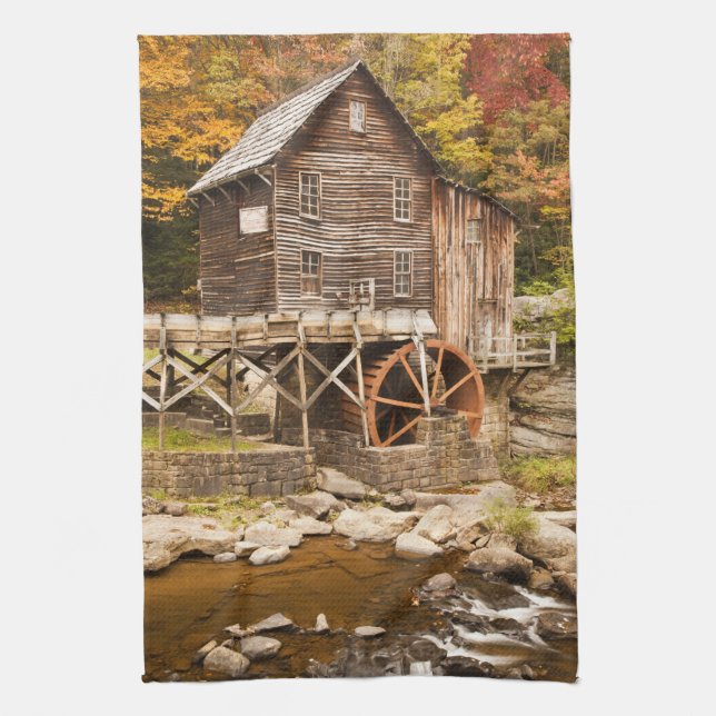 Glade Creek Grist Mill, Babcock State Park, 2 Towel (Vertical)
