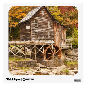 Glade Creek Grist Mill, Babcock State Park, 2 Wall Decal