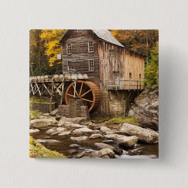 Glade Creek Grist Mill, Babcock State Park, Button (Front)
