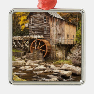 Glade Creek Grist Mill, Babcock State Park, Metal Ornament