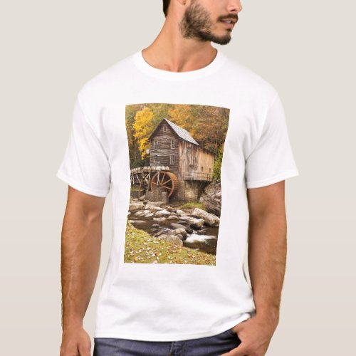 Glade Creek Grist Mill Babcock State Park T_Shirt
