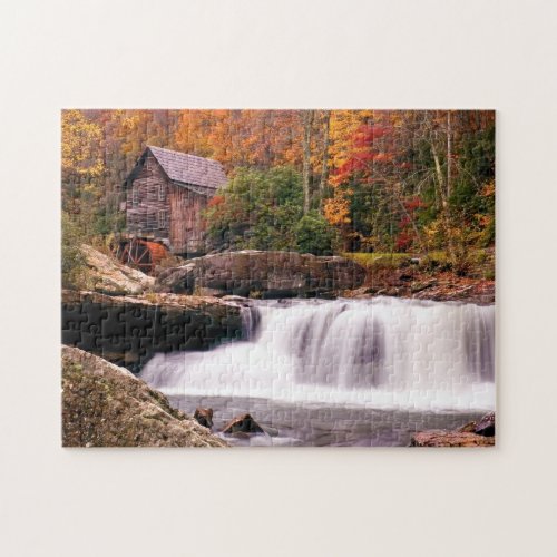 Glade Creek Grist Mill Jigsaw Puzzle