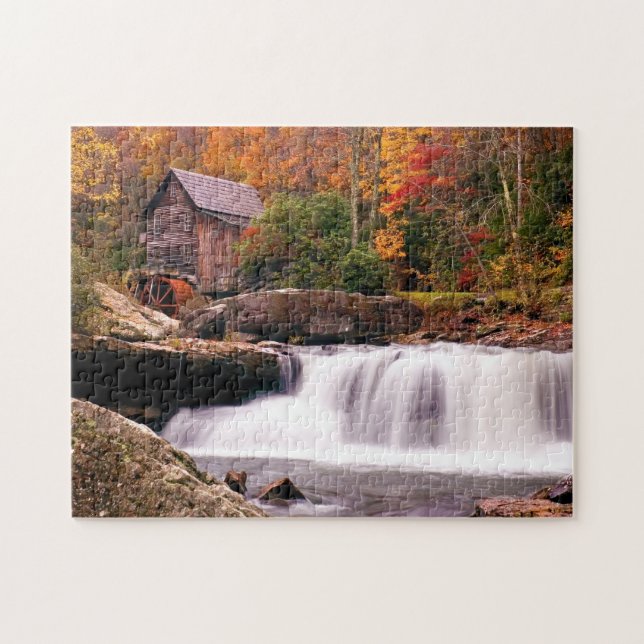 Glade Creek Grist Mill Jigsaw Puzzle (Horizontal)