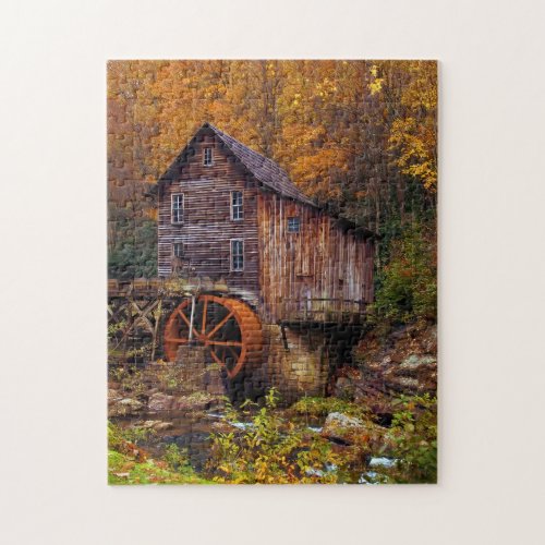 Glade Creek Grist Mill Jigsaw Puzzle