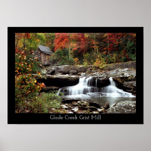 Glade Creek Grist Mill Poster