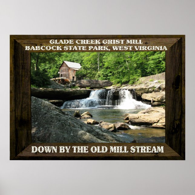 GLADE CREEK GRIST MILL-POSTER POSTER (Front)