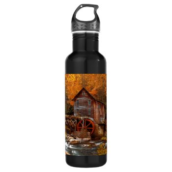 Glade Creek Grist Mill Stainless Steel Water Bottle by Lasting__Impressions at Zazzle