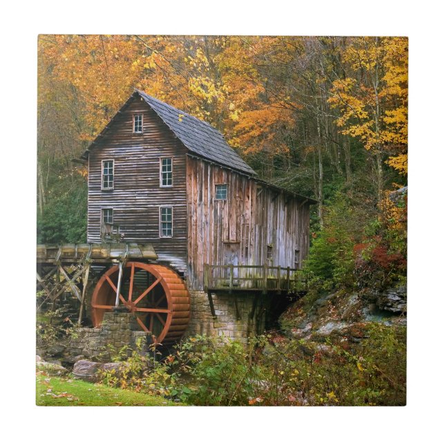 Glade Creek Grist Mill Tile (Front)