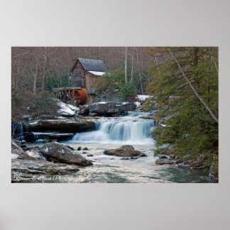 Glade Creek Gristmill II Poster