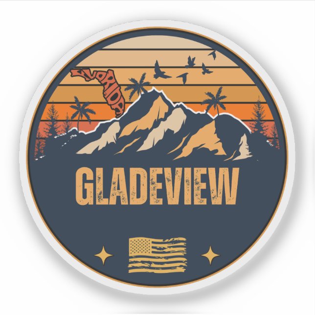 Gladeview, Florida  Sticker (Front)