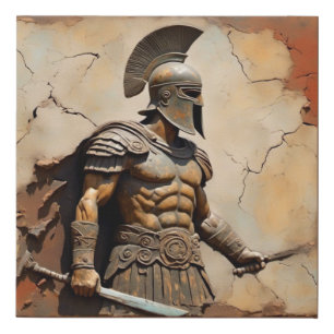 Gladiator Faux Canvas Print