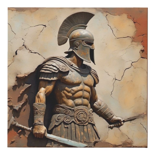Gladiator Faux Canvas Print (Front)