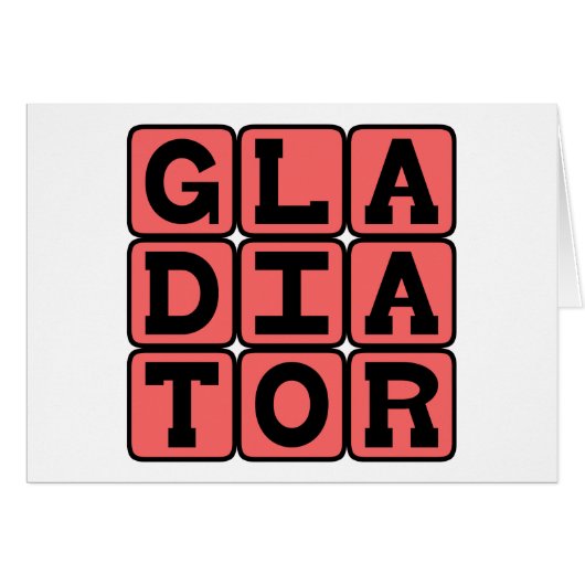Gladiator, Fearless Fighter Cards (Front Horizontal)