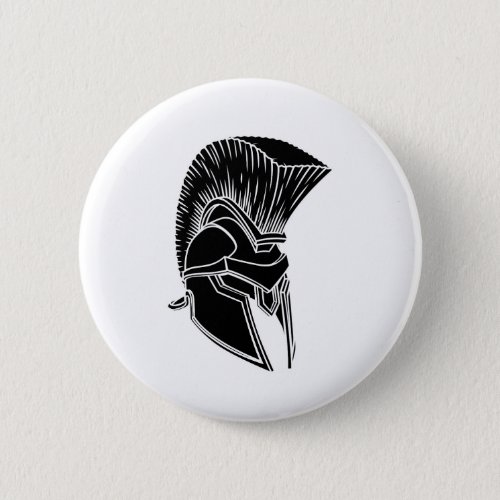 Gladiator Spartan Trojan Roman Helmet Button