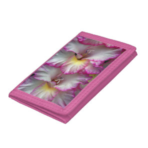 Gladiola floral beauty      tri-fold wallet
