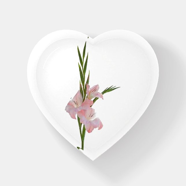 “Gladiola Flower” Paperweight (Front)