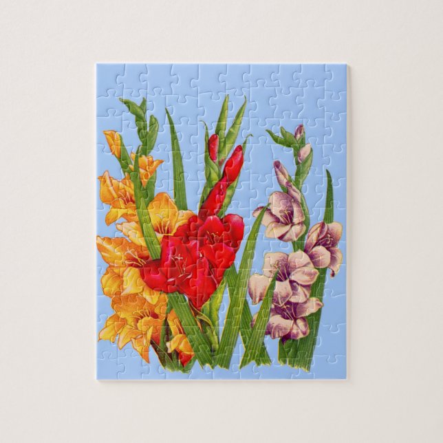 gladiola flowers jigsaw puzzle (Vertical)