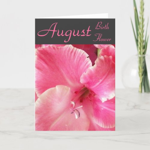 Gladiola Note Card