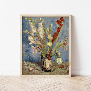 Gladioli and China Asters Vincent van Gogh Poster