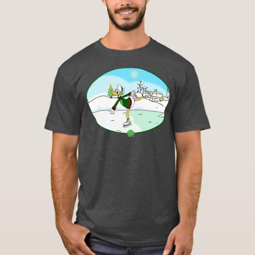Gladstone Gander Ice skating T_Shirt