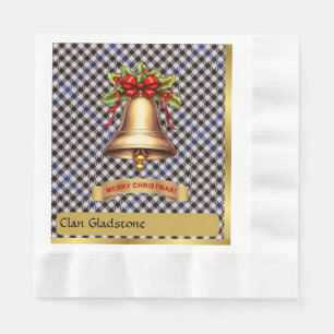 Gladstone Personalized Tartan Christmas Napkins