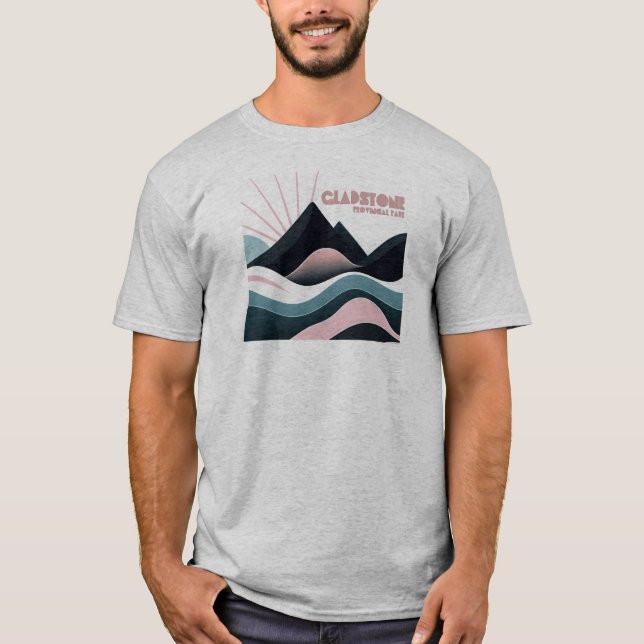 Gladstone Provincial Park Colored Hills T-Shirt (Front)