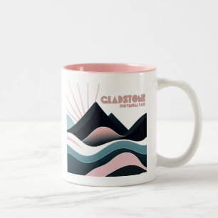 Gladstone Provincial Park Colored Hills Two-Tone Coffee Mug