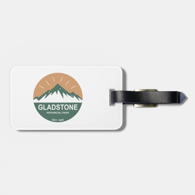 Gladstone Provincial Park Luggage Tag (Back Horizontal)