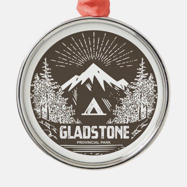Gladstone Provincial Park Metal Ornament (Front)