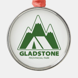 Gladstone Provincial Park Mountains Camping Metal Ornament