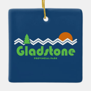 Gladstone Provincial Park Retro Ceramic Ornament