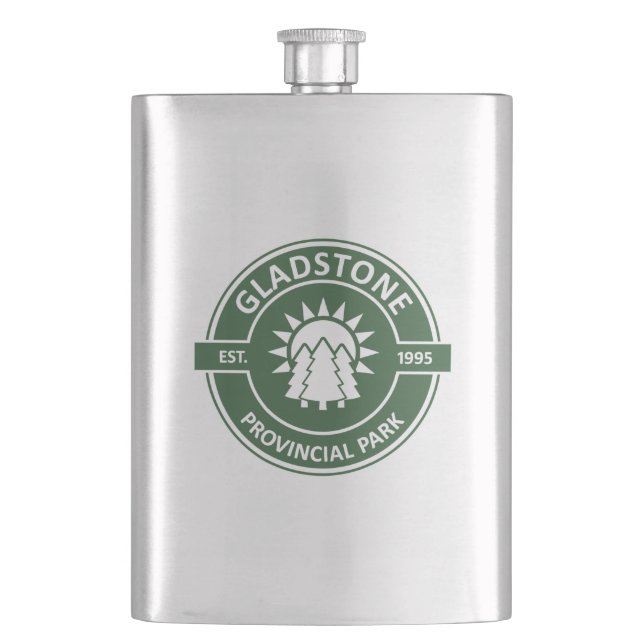 Gladstone Provincial Park Sun Trees Flask (Front)