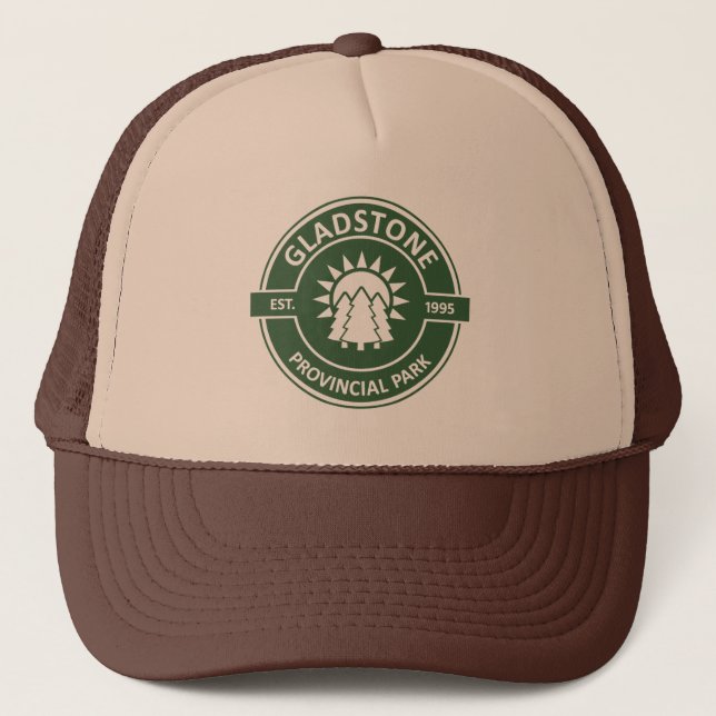 Gladstone Provincial Park Sun Trees Trucker Hat (Front)
