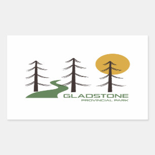 Gladstone Provincial Park Trail Rectangular Sticker